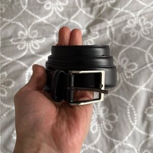 Classic Black Leather Belt